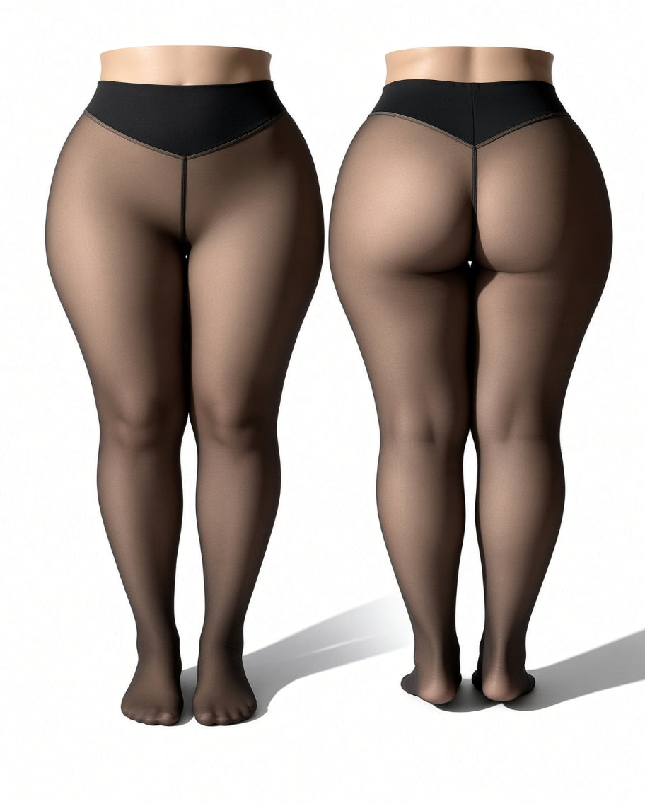 Thermotights med naken-look