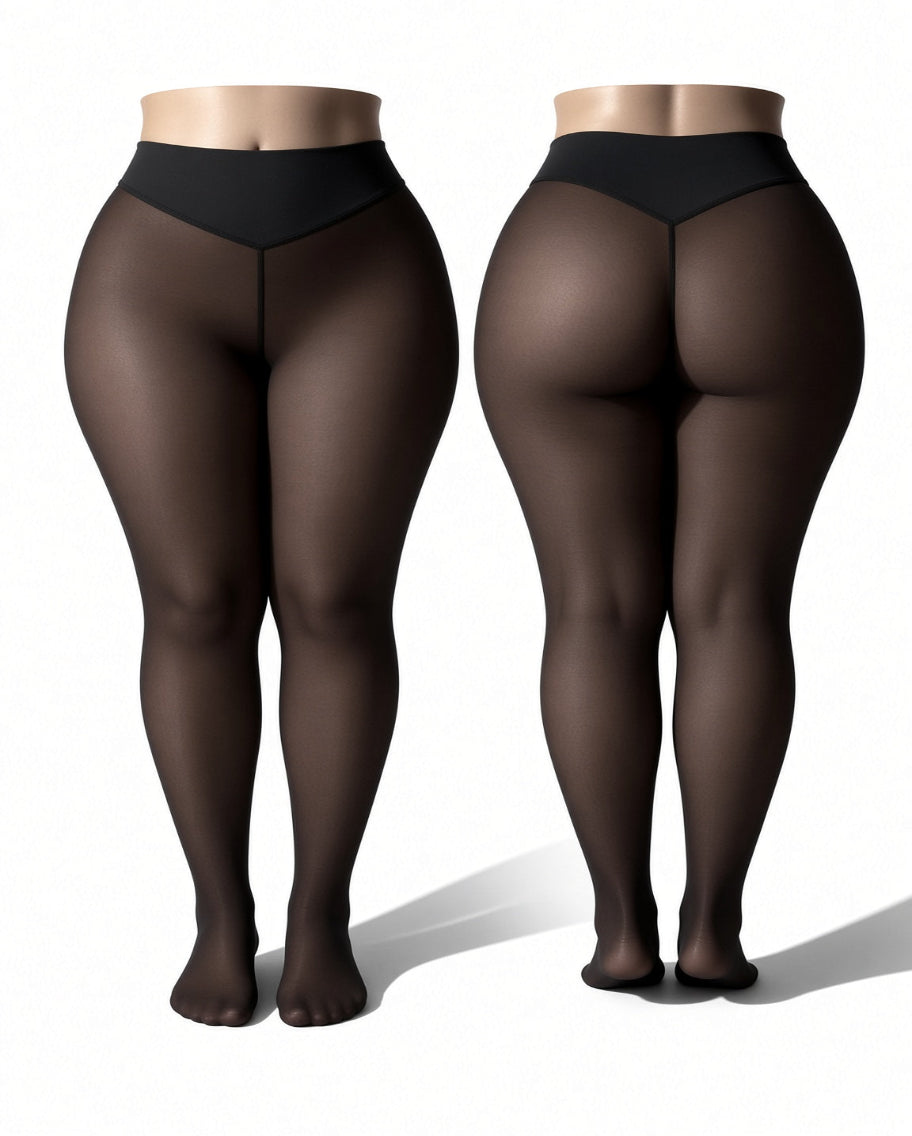 Thermotights med naken-look