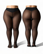 Thermotights med naken-look
