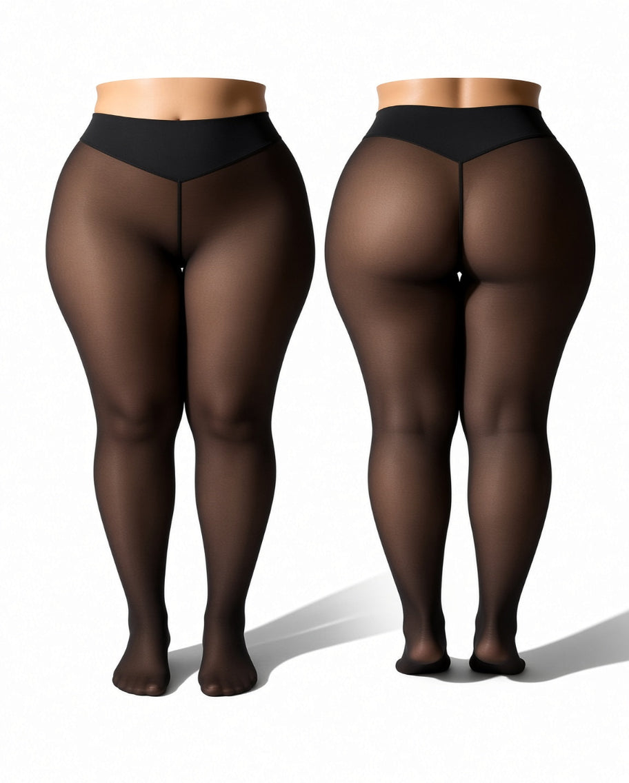 Thermotights med naken-look