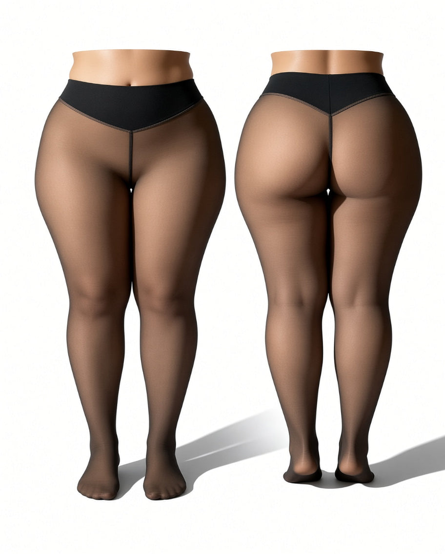 Thermotights med naken-look