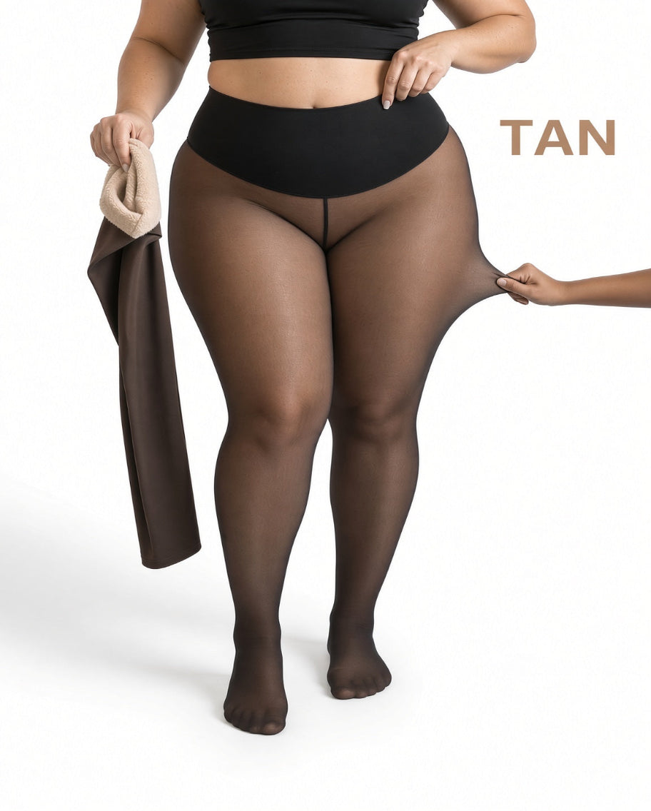 Thermotights med naken-look