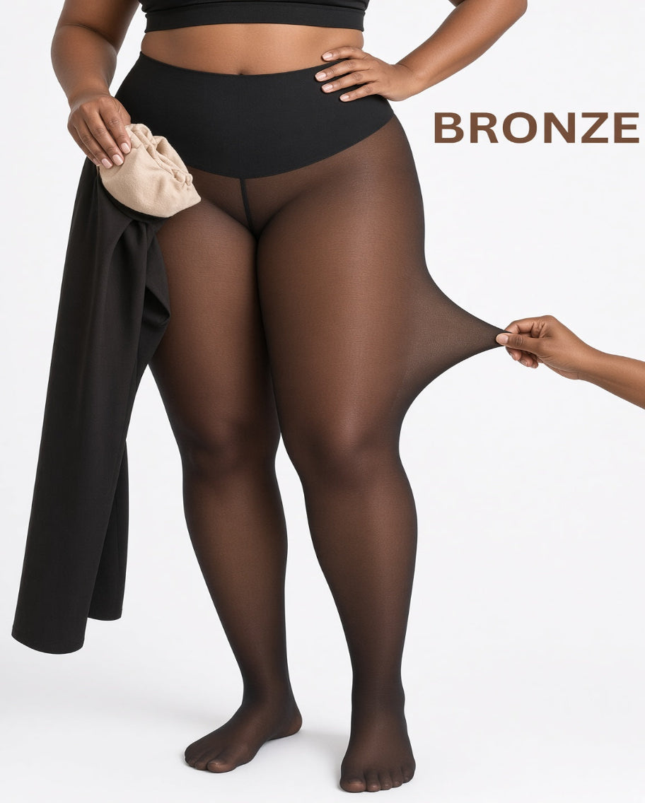 Thermotights med naken-look