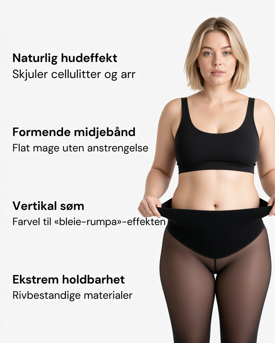 Thermotights med naken-look